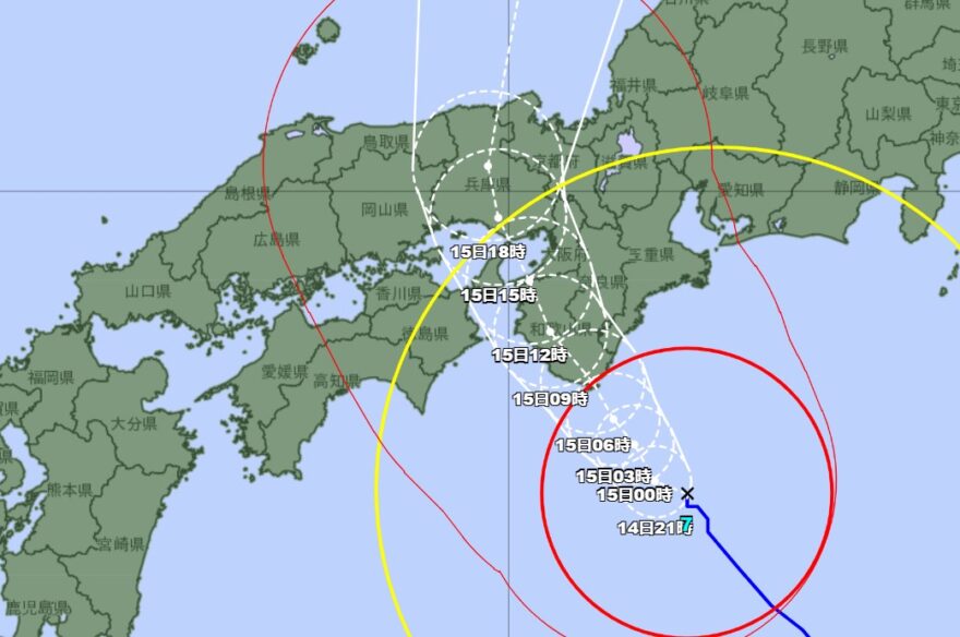 台風７号と海の関係　山陰は暴風域の恐れ　大雨＆強風警戒コース