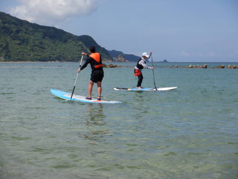 SUP×海ごみ拾い